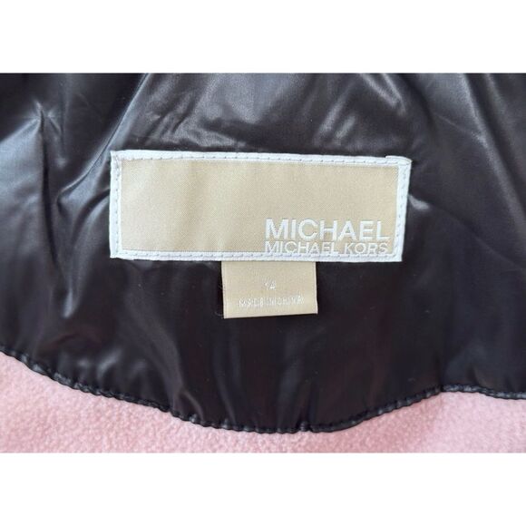 MICHAEL KORS Big Girls Black Stadium Puffer Jacket, SZ 14 - Picture 8 of 13